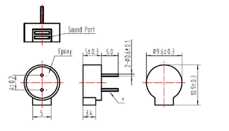 Pressure Sensor Module Test 9.6x5mm Electromagnetic Passive Buzzer OEM Factory - Meidi Intelligent